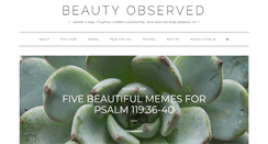 Desktop Screenshot of beautyobserved.com